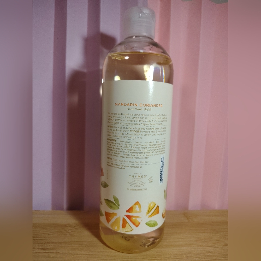 Thymes Mandarin Coriander Hand Wash Refill - 24.5 Fl Oz - Picture 5 of 11